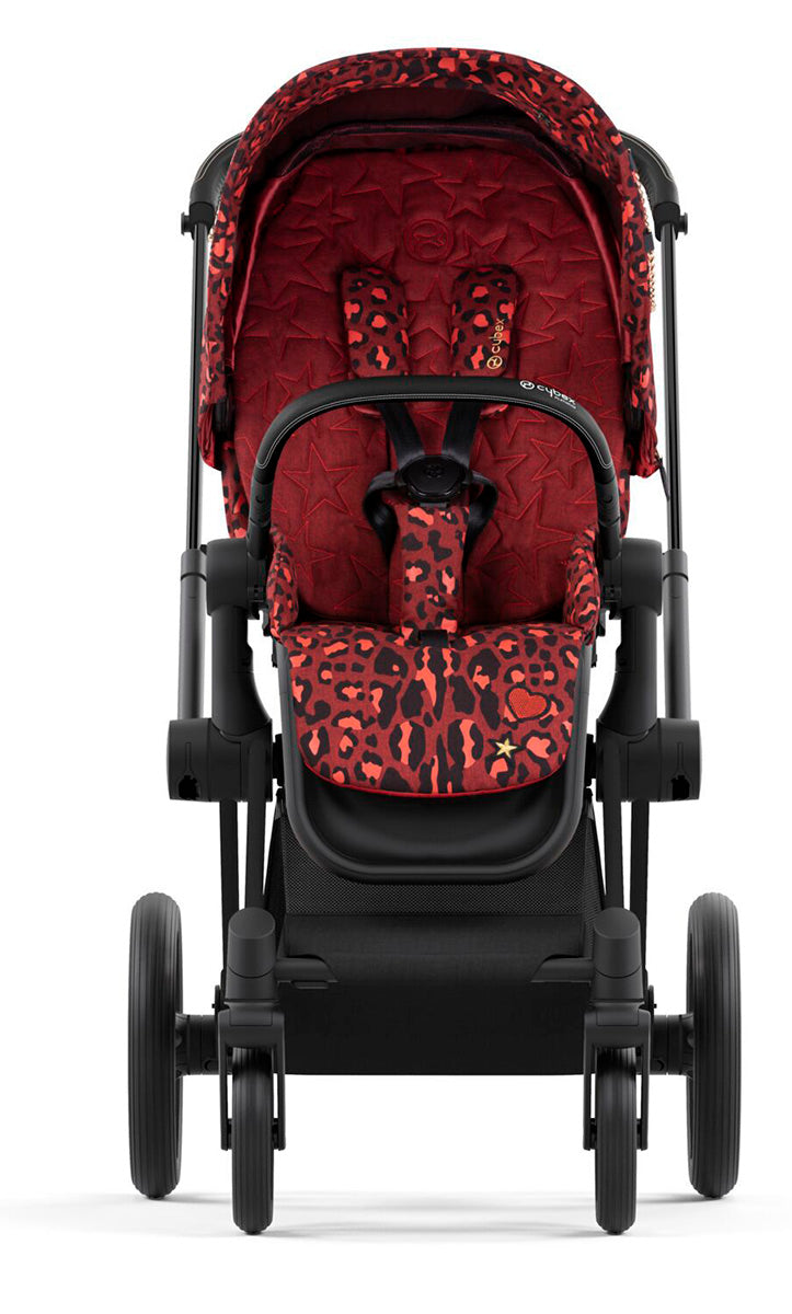 Cybex ePriam 2 Complete Stroller with Lux Bassinet Bundle - Rockstar by Alec Voelkel