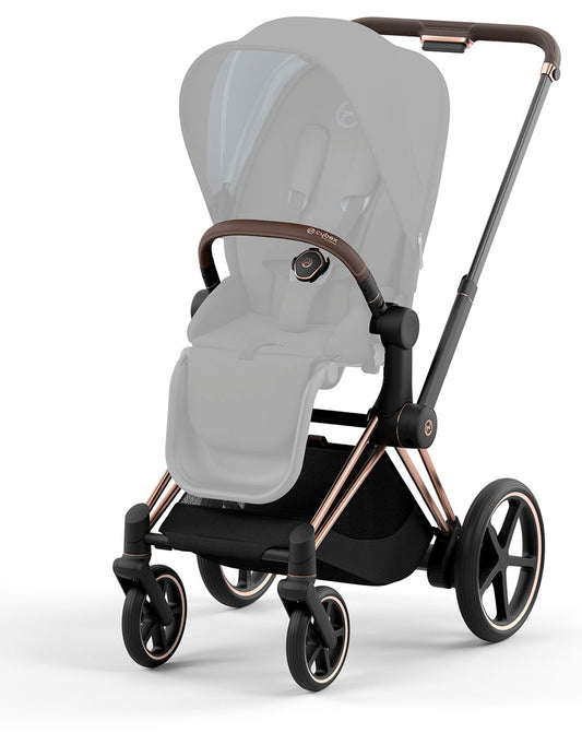 Cybex ePriam 2 Stroller Frame - Rose Gold / Brown