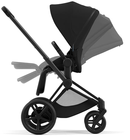 Cybex ePriam 2 Stroller (One Box) - Matte Black / Black / Deep Black