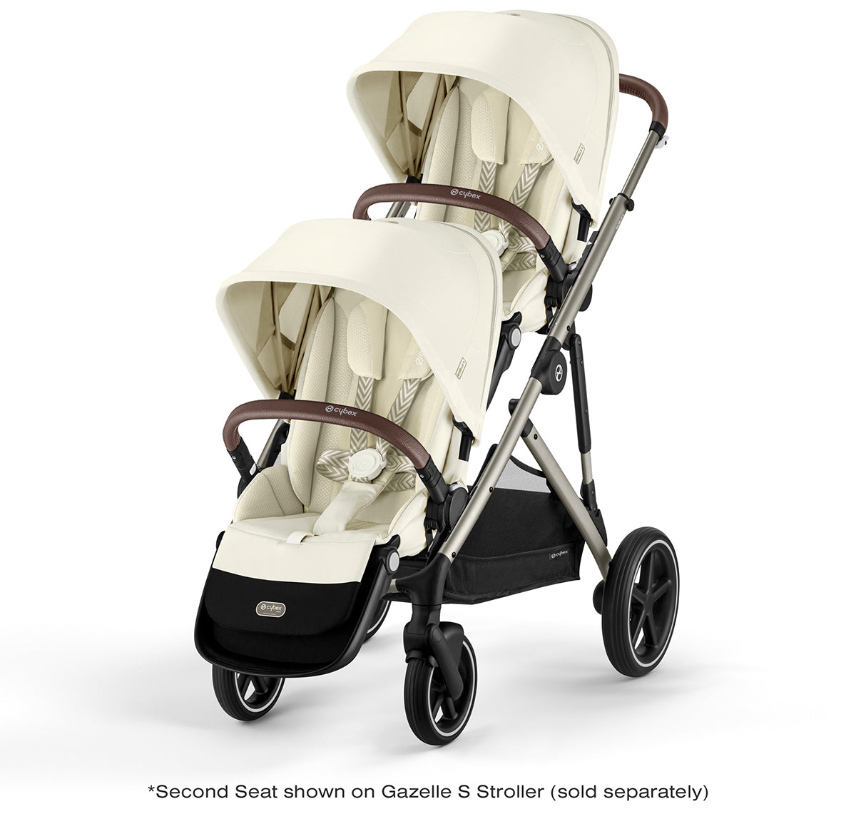 Cybex Gazelle S 2 Second Seat - Taupe Frame / Seashell Beige