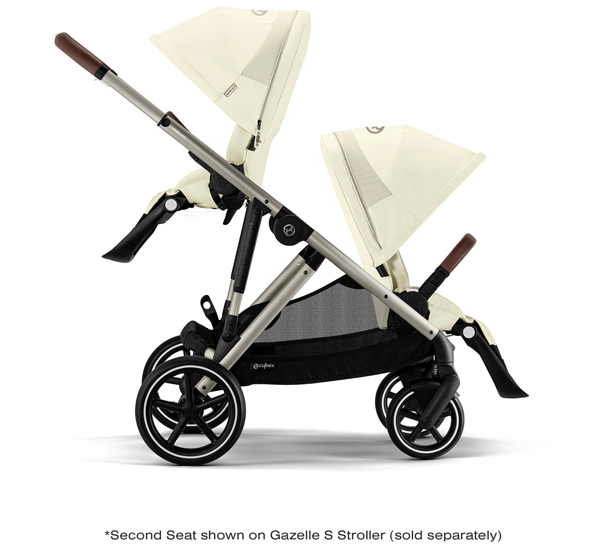 Cybex Gazelle S 2 Second Seat - Taupe Frame / Seashell Beige