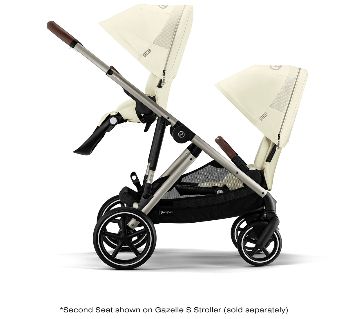 Cybex Gazelle S 2 Second Seat - Taupe Frame / Seashell Beige