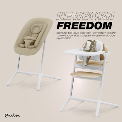 Cybex LEMO 2 High Chair 4-in-1 Set - Sand White