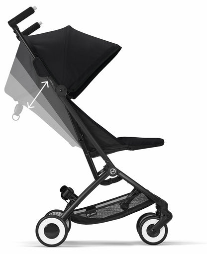 Cybex Libelle 2 + Aton G SensorSafe Travel System Bundle - Stormy Blue / Moon Black