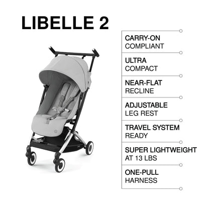 Cybex Libelle 2 Compact Stroller - Fog Grey