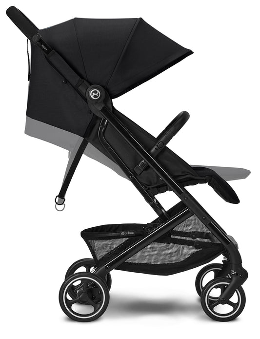 Cybex Libelle 2 Compact Stroller + Travel Bag Bundle - Moon Black