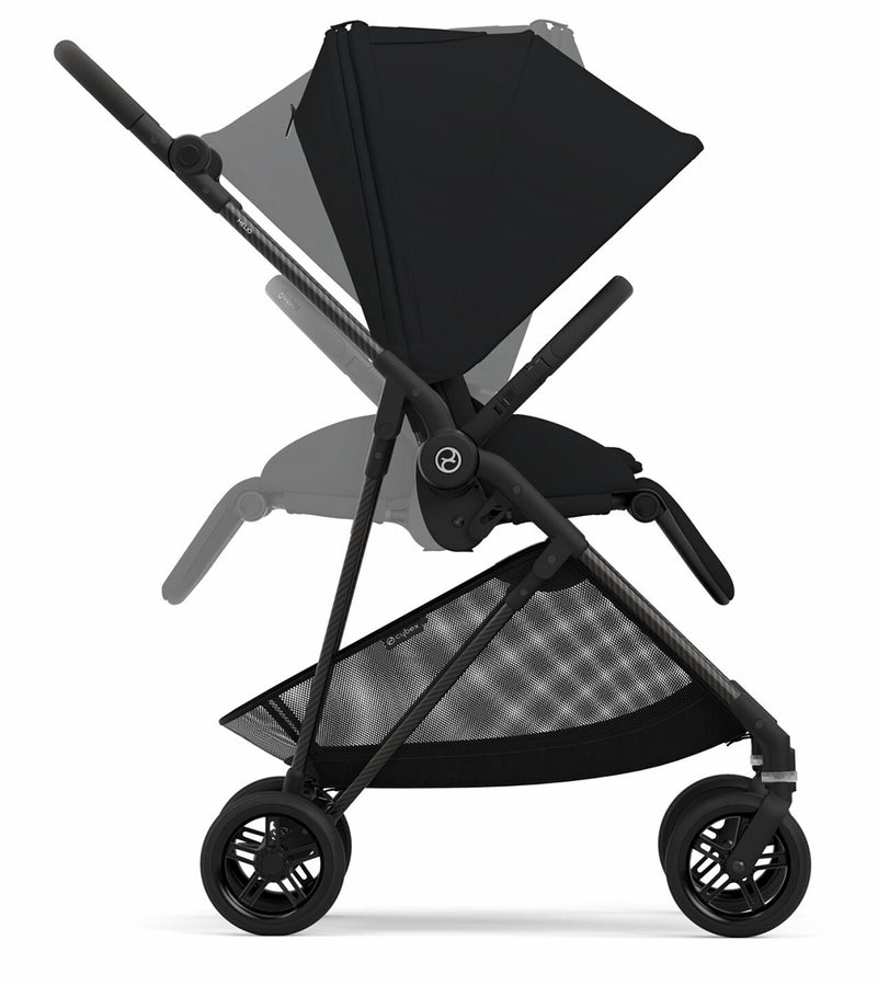 Cybex Melio Carbon 3 + Aton G Travel System Bundle - Moon Black / Moon Black