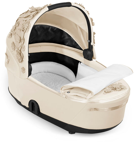 Cybex Mios 3 Lux Carry Cot - Simply Flowers Nude Beige