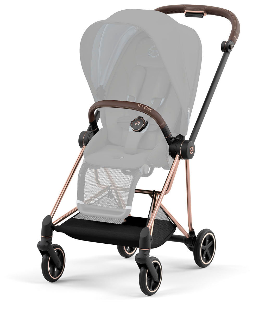 Cybex Mios 3 Stroller Frame - Rose Gold / Brown