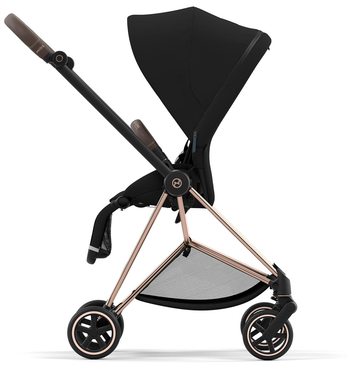 Cybex Mios 3 Stroller (One Box) - Rose Gold / Brown / Deep Black