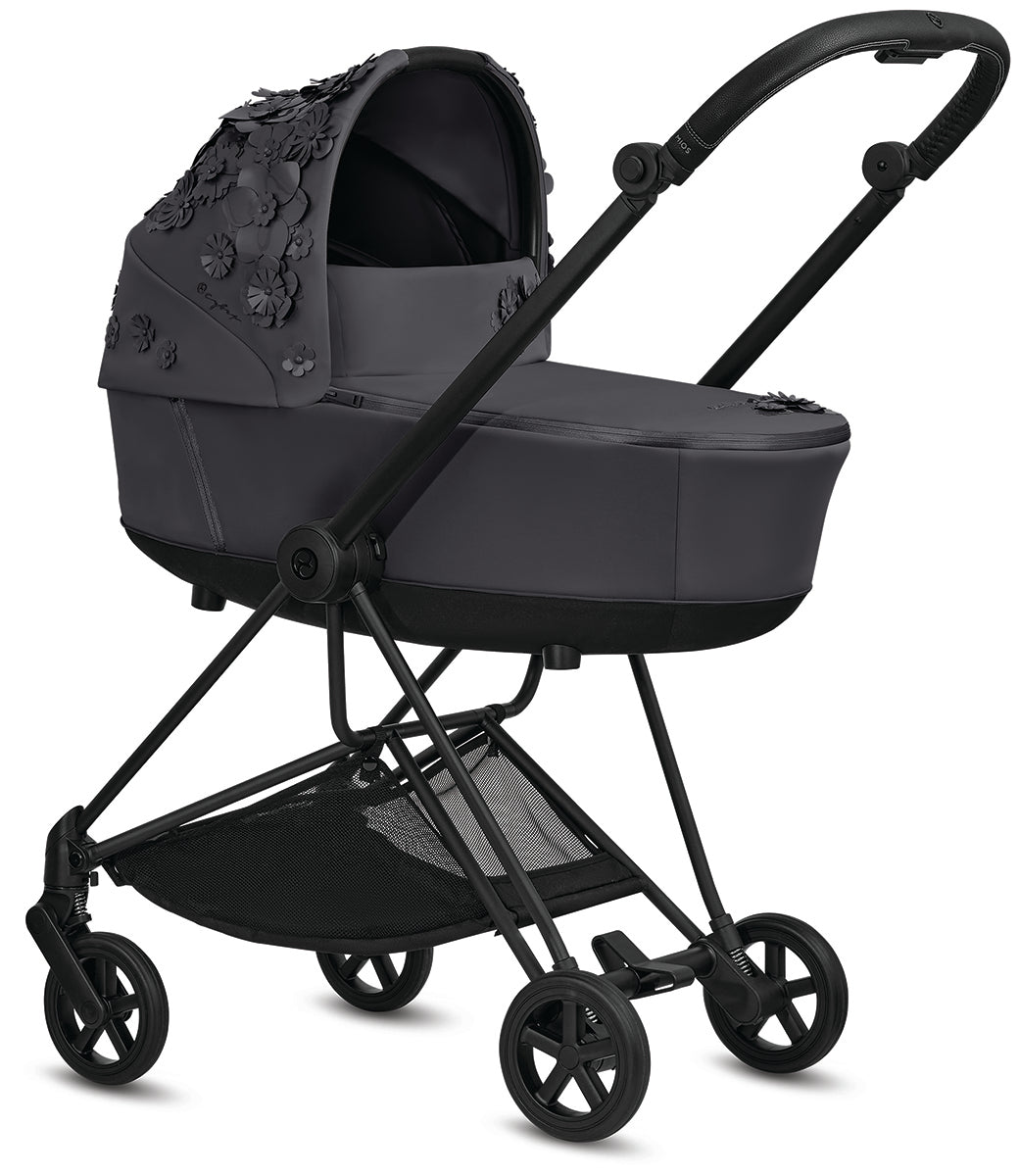 Cybex Mios Lux Carry Cot - Simply Flowers - Dream Grey