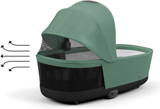 Cybex PRIAM 4 / e-PRIAM 2 Lux Carry Cot - Leaf Green