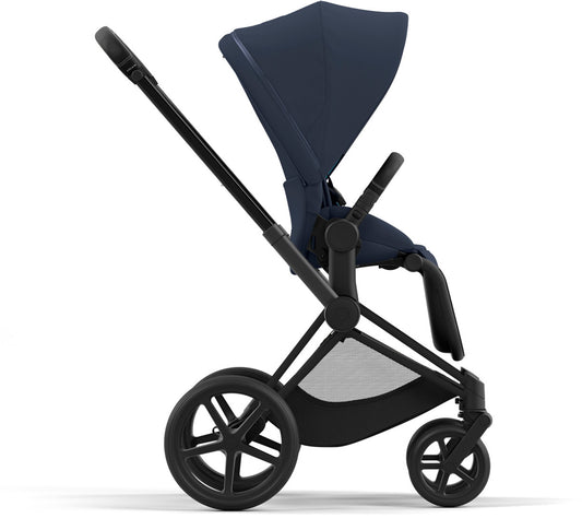 Cybex Priam 4 Stroller (One Box) - Matte Black / Black / Nautical Blue