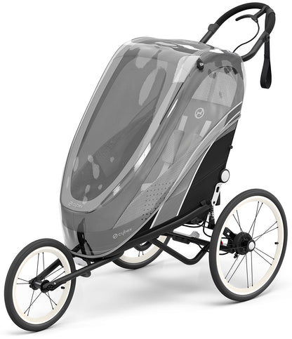 Cybex Zeno Multisport Trailer Bundle - Black Frame + Maliblue Seat Pack