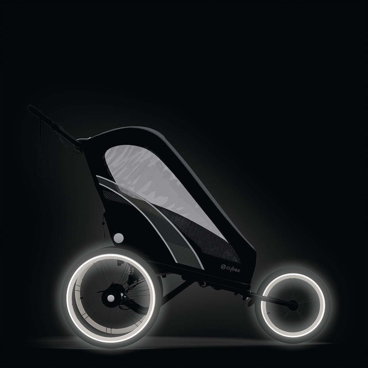 Cybex Zeno Multisport Trailer (One Box) - All Black