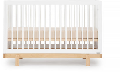 dadada Bliss 4-in-1 Convertible Crib - White / Natural