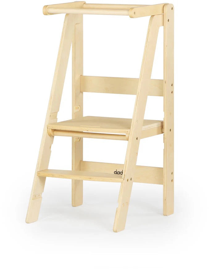 dadada Folding Toddler Tower - White