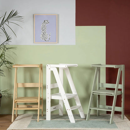 dadada Folding Toddler Tower - White