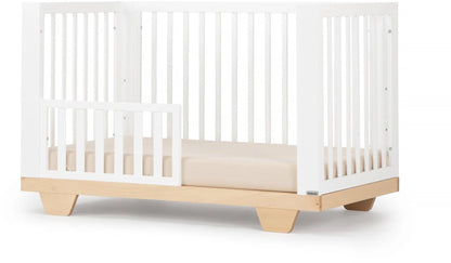 dadada Spirit 7-in-1 Convertible Crib - White / Natural