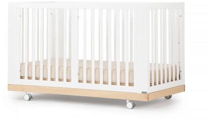 dadada Spirit 7-in-1 Convertible Crib - White / Natural