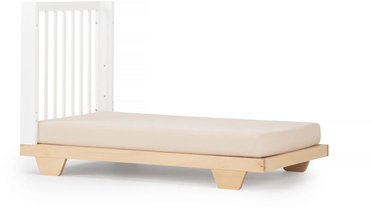 dadada Spirit 7-in-1 Convertible Crib - White / Natural