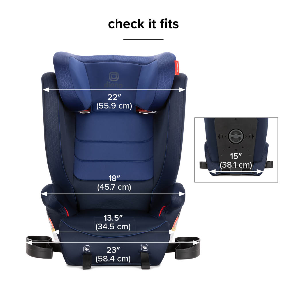 Diono Monterey 2XT Latch 2-in-1 Booster Car Seat - Blue