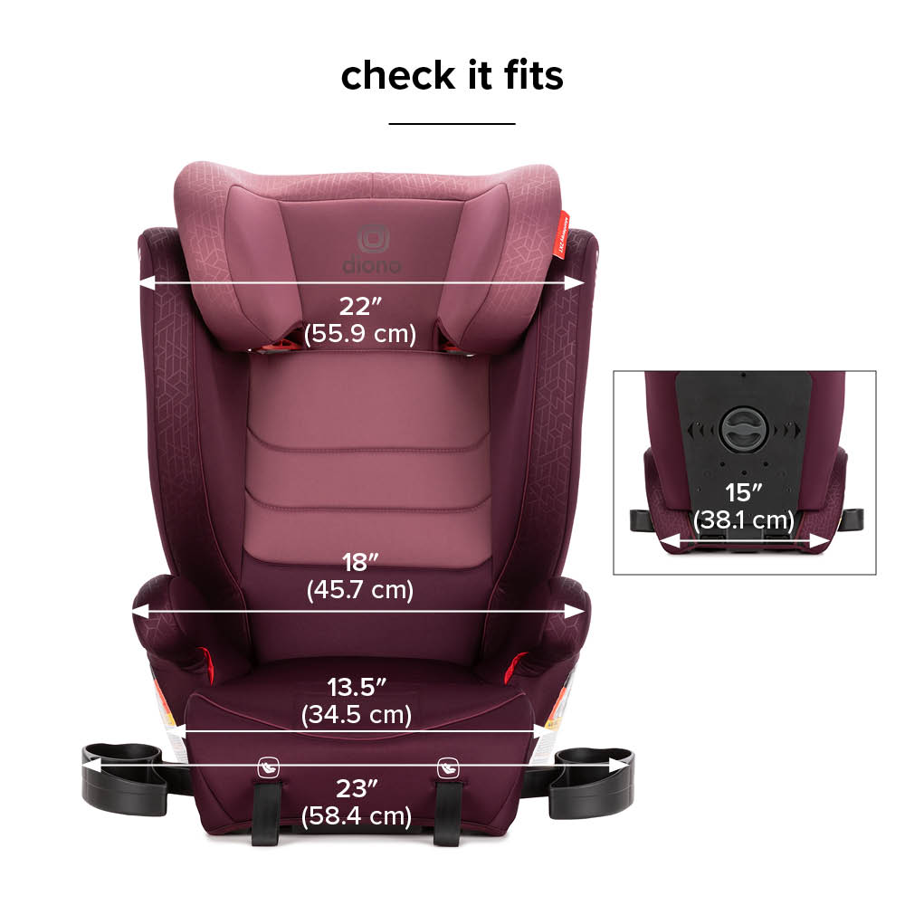 Diono Monterey 2XT Latch 2-in-1 Booster Car Seat - Plum