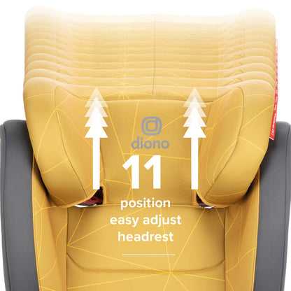 Diono Monterey 2XT Latch 2-in-1 Booster Car Seat - Yellow Sulphur