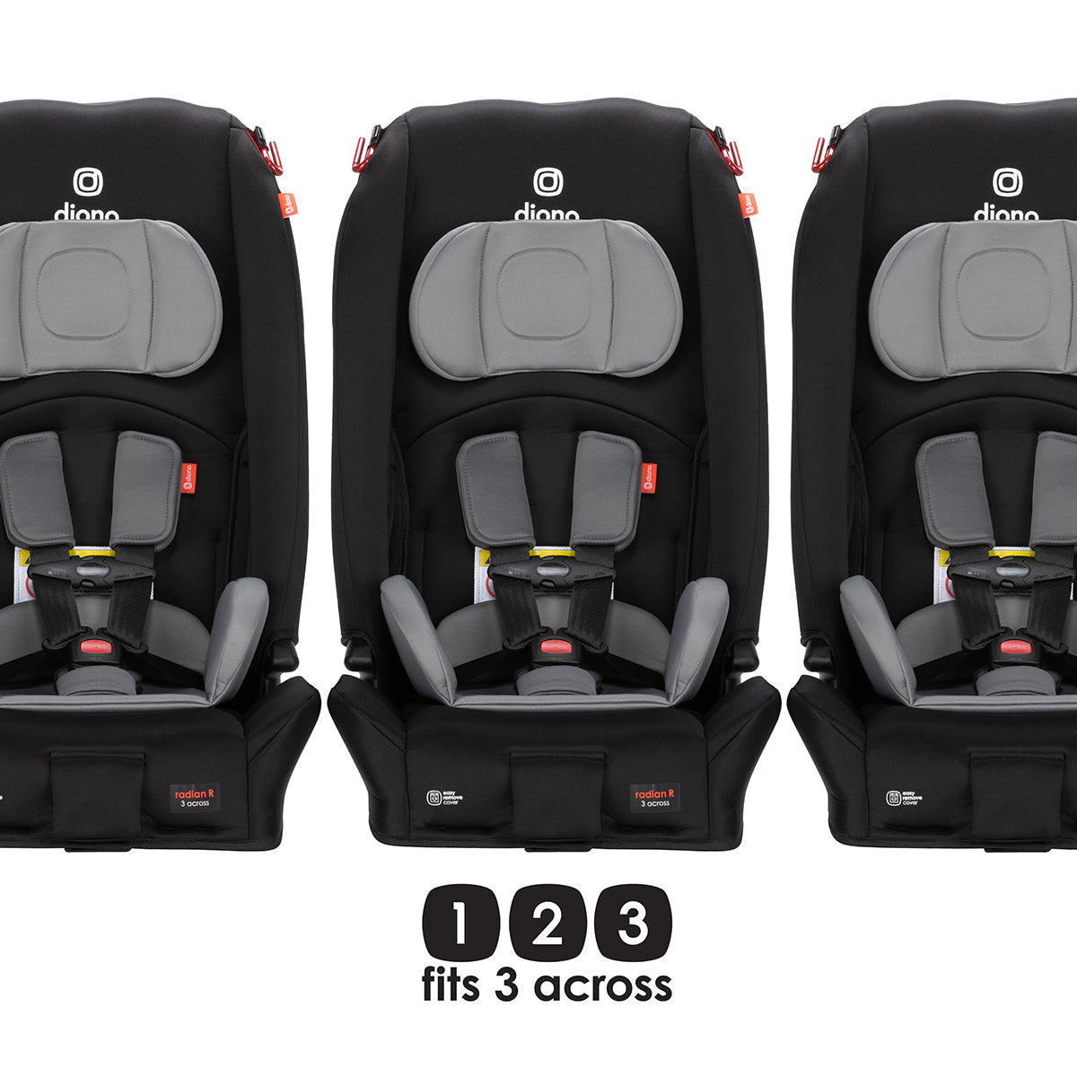 Diono Radian 3R Narrow All-in-One Convertible Car Seat - Black Storm