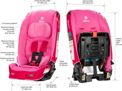 Diono Radian 3R Narrow All-in-One Convertible Car Seat - Pink Cotton Candy