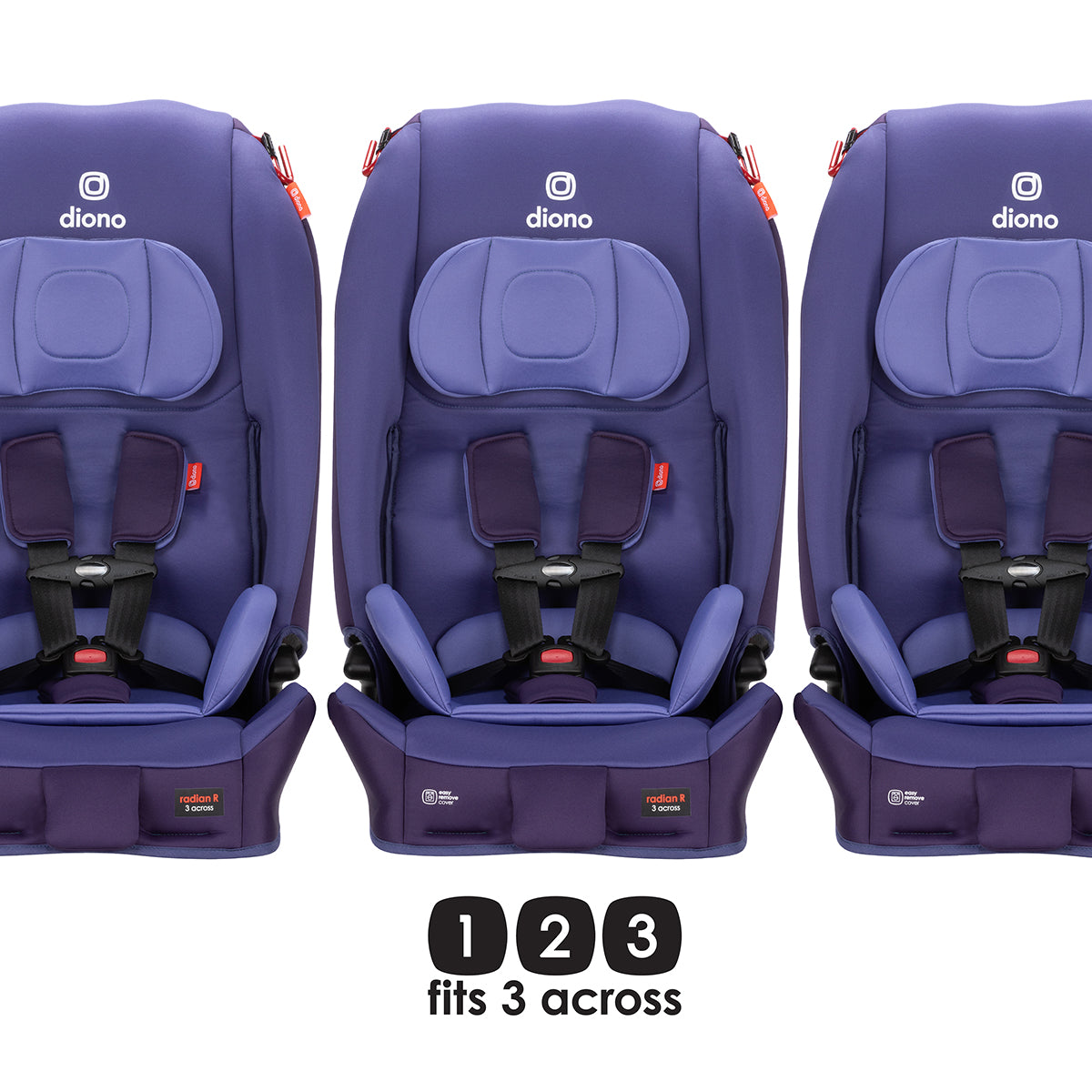 Diono Radian 3R Narrow All-in-One Convertible Car Seat - Purple Wildberry