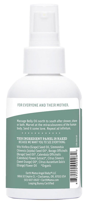 Earth Mama Belly Oil, 4oz