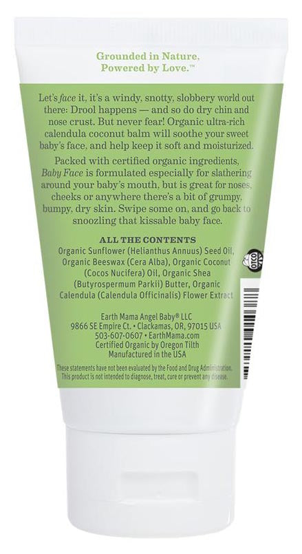 Earth Mama Organic Baby Face Nose & Cheek Balm, 2 fl. oz.