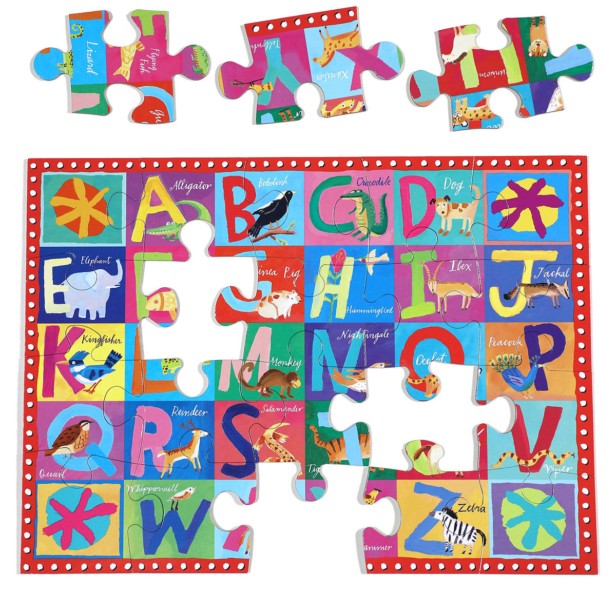 eeBoo 20 Piece Big Puzzle - Animal ABC