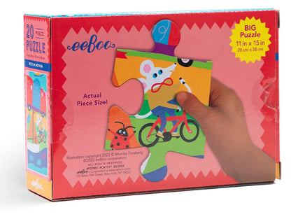 eeBoo 20 Piece Big Puzzle - Pets in Motion