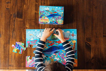 eeBoo 20 Piece Big Puzzle - Sea Exploration