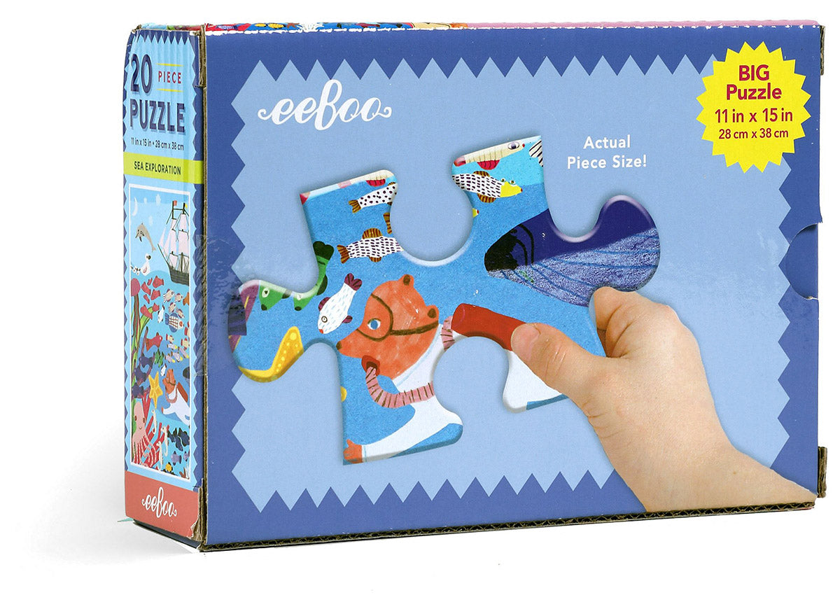 eeBoo 20 Piece Big Puzzle - Sea Exploration