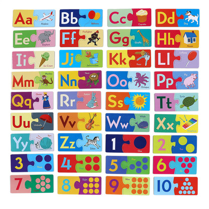 eeBoo Puzzle Pairs - Alphabet & Numbers