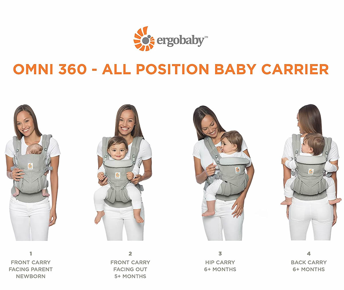 Ergobaby Omni 360 Cool Air Mesh Baby Carrier - Plum