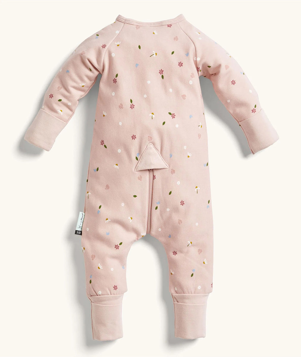 ergoPouch Layers Long Sleeve Romper 1.0 TOG - Daisies, 3-6 Months