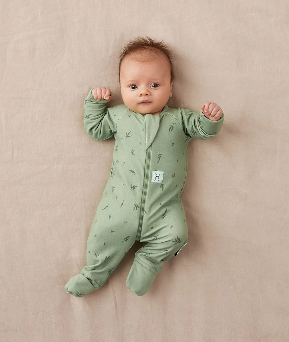 ergoPouch Layers Long Sleeve Romper 1.0 TOG - Willow, 0-3 Months