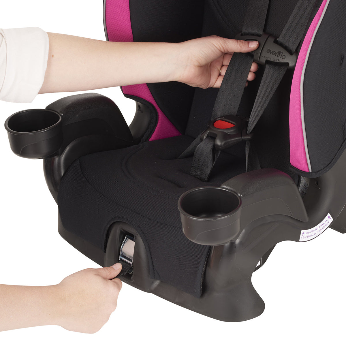 Evenflo Chase LX Harness Booster Car Seat - Jayden Pink