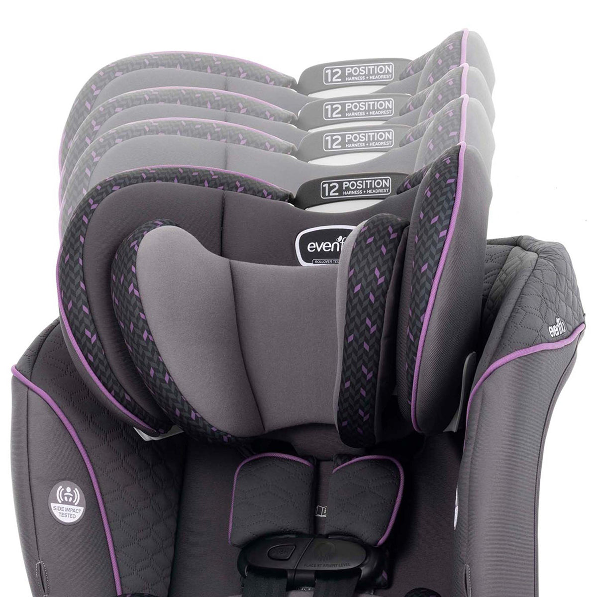 Evenflo EveryFit / All4One 3-in-1 Convertible Car Seat - Ophelia Purple