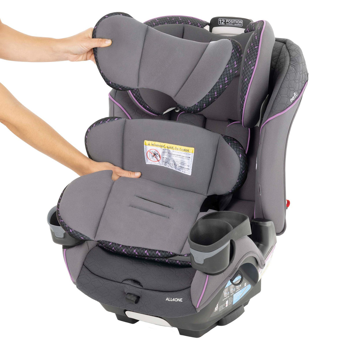 Evenflo EveryFit / All4One 3-in-1 Convertible Car Seat - Ophelia Purple