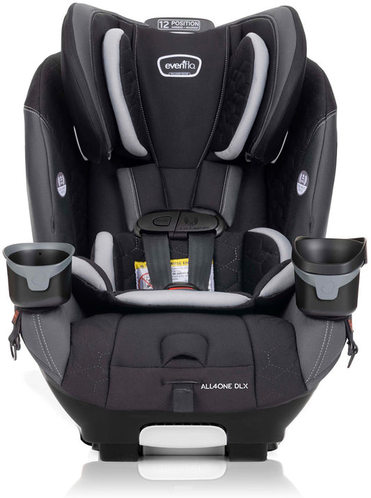 Evenflo EveryFit / All4One 3-in-1 Convertible Car Seat w/Quick Clean Cover - Kingsley Black