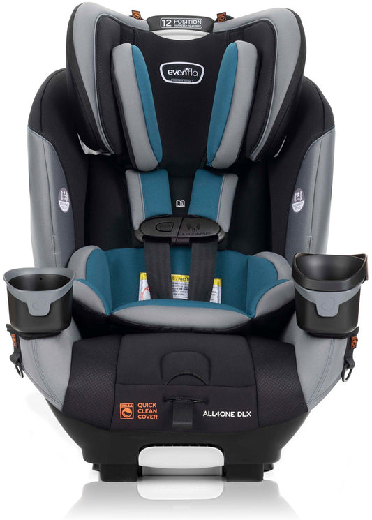 Evenflo EveryFit / All4One 3-in-1 Convertible Car Seat w/Quick Clean Cover - Reefs Green