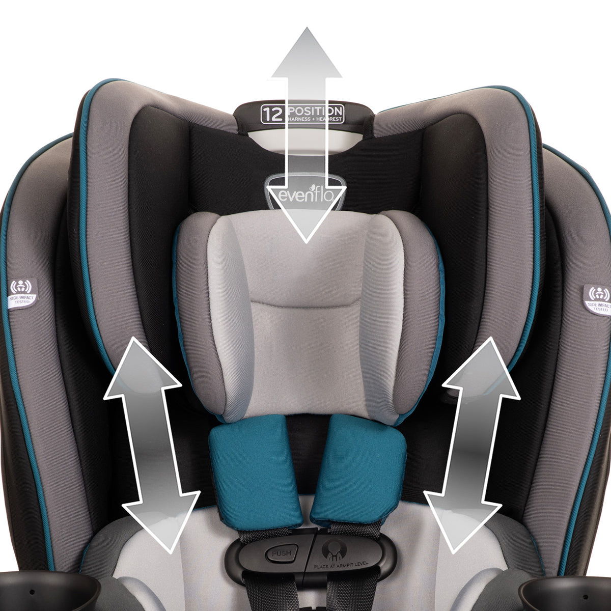 Evenflo EveryKid 3-in-1 Convertible Car Seat - Ontario Gray