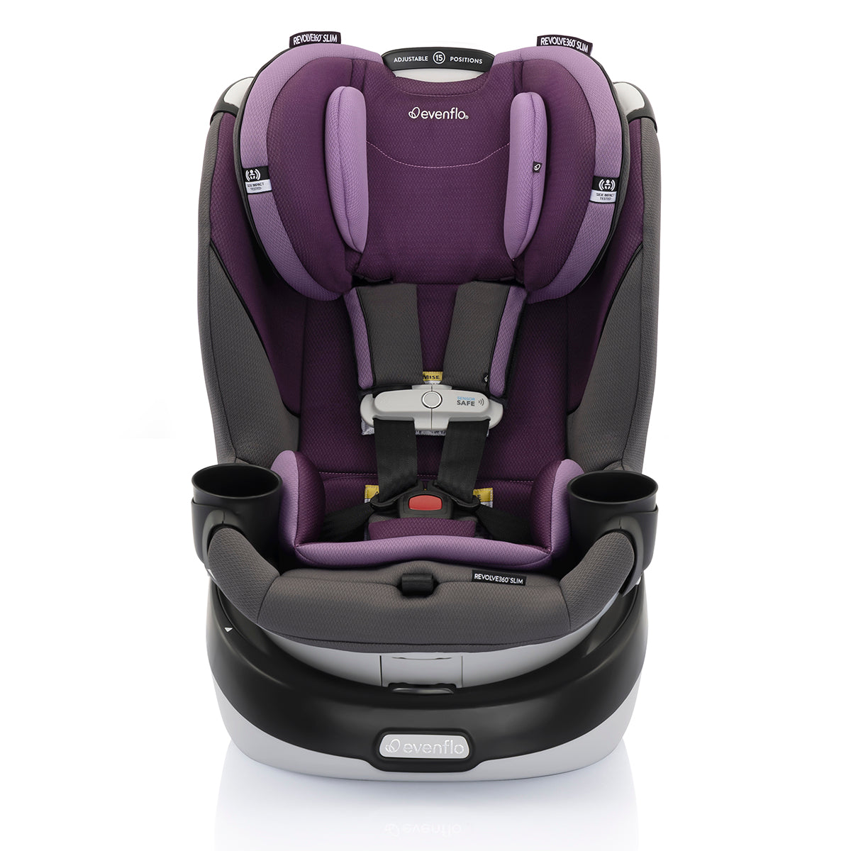 Evenflo GOLD SensorSafe Revolve 360 Slim 2-in-1 Rotational Convertible Car Seat - Amethyst