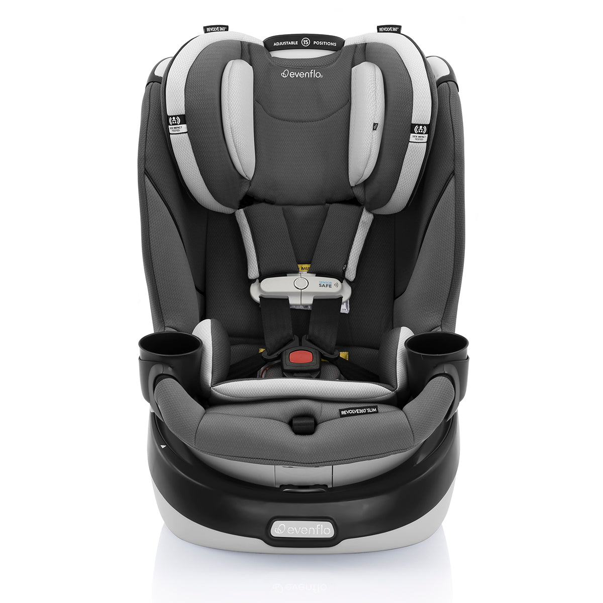 Evenflo GOLD SensorSafe Revolve 360 Slim 2-in-1 Rotational Convertible Car Seat - Pearl