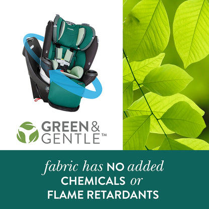 Evenflo GOLD SensorSafe Revolve360 Extend Rotational All-In-One Convertible Car Seat - Emerald Green (Green & Gentle)